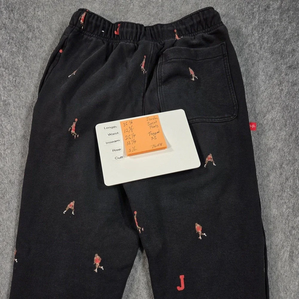 Jordan Sweatpants Mens XS Black Basketball Player Fleece Joggers DH3519-010